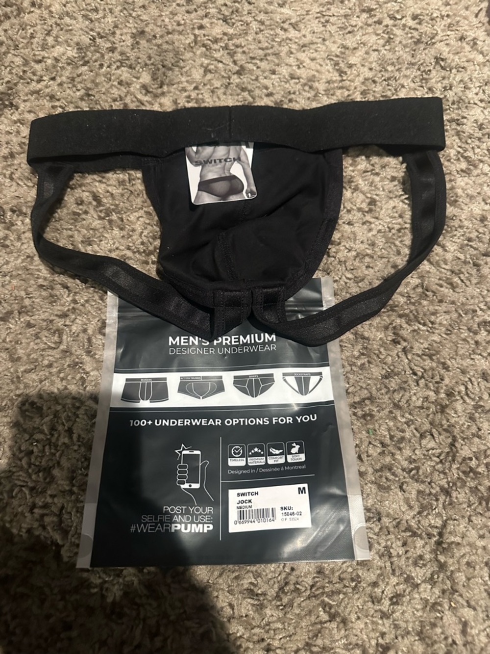 Black Pump Mesh Jockstrap - Picture 2 of 2